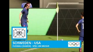 🥉 Schweden  USA  FUSSBALL  Damen Spiel um Bronze  OLYMPIA 2024 [upl. by Brice215]