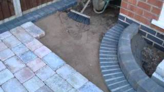 Building a driveway with Marshalls Tegula block paving [upl. by Nauquf]