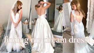 WEDDING DRESS SHOPPING  finding the one [upl. by Onstad597]