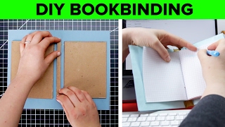 DIY Hard Cover Bookbinding [upl. by Aihsetal]