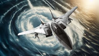 F14 Jolly Rogers vs Su57 Intense Dogfight Amid a Deadly Hurricane Top Gun Style [upl. by Winther]