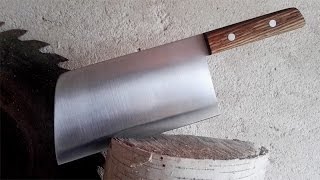 Make a cleaver knife out of the saw blade [upl. by Adniralc]