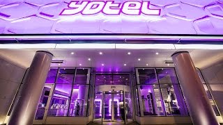 YOTEL Hotel New York City  Cabin View and YOBOT  Time Square  Walkthrough 2014 [upl. by Adnohser10]