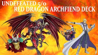 INSANE UNDEFEATED Red Dragon Archfiend Deck Profile BUDGET META Deck Terminal Revenge Jack Atlas [upl. by Neraa942]