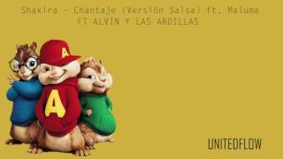 Shakira  Chantaje Versión Salsa ft Maluma  Alvin y las Ardillas [upl. by Atinrahs]