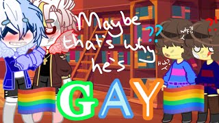 Maybe that’s why he’s gay  Underfell Frisk  Kustard  Gacha club  Enjoy [upl. by Orofselet]