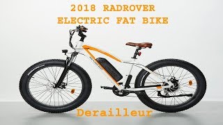 2018 RADROVER ELECTRIC FAT RAD POWER BIKE 12 Derailleur [upl. by Shiroma]