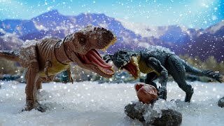 A Christmas Dinosaurs🎄TRex Rescues Rexy and Baby Dino 🦖Toys Movie [upl. by Dunkin]