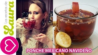 Como hacer PONCHE DE FRUTAS Navideño Comida Saludable  Mexican Christmas Punch [upl. by Ahsiemak]