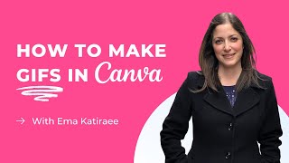 2024 How to Make a GIF using Canva  4 Different Types of GIFs [upl. by Nwotna]