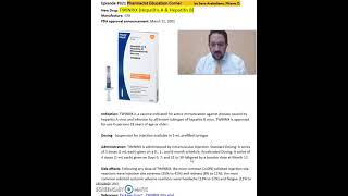 TWINRIX Hepatitis A amp Hepatitis B Hepatitis A and B vaccine [upl. by Brietta438]