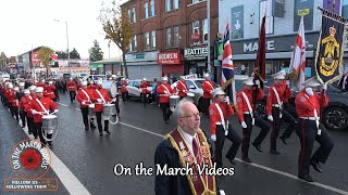 Burntollet Sons of Ulster  ABOD Remembrance Day Parade Belfast 2023 [upl. by Trevethick]