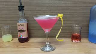 Cocktail Bubblegum Martini How to make Cocktail Bubblegum Martini Recipe With Bubble Gum syrup [upl. by Wira]