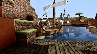 Minecraft Minecolonies Mod Multiple Styles including Cliffs Cavern and Littleton Styles [upl. by Rondon]