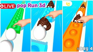 Pop Run 3d Live 🔴 Madness Gameplay 💢 Made of World Record 99090 shortfeed poprun3d live day 4 [upl. by Akram]