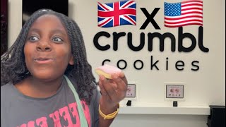 BRiTS🇬🇧 TRY AMERiCAN🇺🇸 CRUMBL COOKiES cookies crumblcookies british americanfoods [upl. by Anilev]