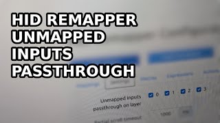 HID Remapper Unmapped inputs passthrough [upl. by Ellehcram]