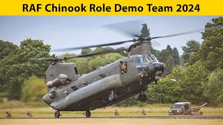 RAF Chinook Role Demo Team 2024 in 4K [upl. by Gusta]