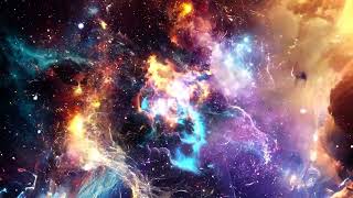 Neon Space Abstract Animation Galaxy Background 4K Meditation WallpaperКосмос Анимация [upl. by Trebled]