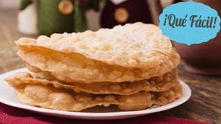 Buñuelos de Rodilla súper fáciles y deliciosos  Hojuelas  ¡Qué Fácil [upl. by Coumas]