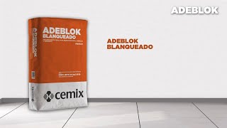 ADEBLOK BLANQUEADO  Acabado final con textura para muros [upl. by Aicetel]