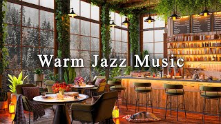 Cozy Coffee Shop Ambience amp Smooth Jazz Music to Study Work ☕ Relaxing Jazz Instrumental Music [upl. by Abate]