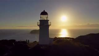 4K East Cape Lighthouse Aerial Montage [upl. by Annej116]