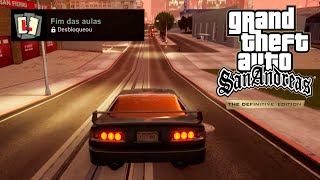 GTA SAN ANDREAS 100 Edição Definitiva 24  Escola de Carros Troféu Fim das Aulas [upl. by Oal]