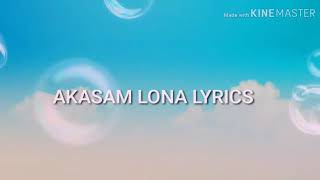 Akasam lona lyrics from oh baby movie [upl. by Yesnil]