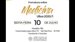 Formatura Online Medicina Ulbra 20201 [upl. by Brett265]