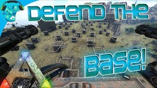 Ragnarok E42 Battle for the Base  Raid Defense to Protect our Home ARK Survival Evolved PVP [upl. by Anilak828]