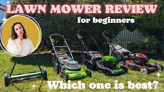 Best BUDGET Lawn Mower for BEGINNERS and new HOMEOWNERS Battery Gas Electric or Reel [upl. by Lawry]