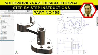 Master SolidWorks StepbyStep Part Design Tutorial for Beginners  Part No 199 [upl. by Notsej]