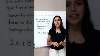 Reducir términos semejantes recordatorio 💖 cortos shorts maestra profeisa parati repaso [upl. by Irpak]