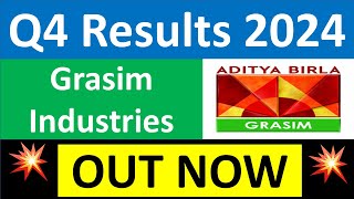 GRASIM Q4 results 2024  GRASIM INDUSTRIES results today  GRASIM INDUSTRIES Share News  GRASIM [upl. by Biddle]