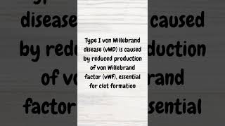 von Willebrand disease  MRCP revision  shorts bleeding haemorrhage hemorrhage haematology [upl. by Goodwin]