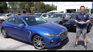 Is the 2020 Genesis G70 a BETTER sport sedan than the Kia Stinger GT [upl. by Ledarf]