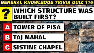 Test Your General Knowledge Level  How Many Questions Can You Answer Trivia Quiz Part 116 [upl. by Yeoz]