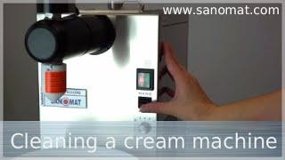 Cleaning a whipping cream machine without cleaning automatic [upl. by Aicemed839]