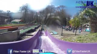 Woodlands Theme Park Devon  Water slides [upl. by Rahas]