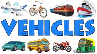 Vehicle Names  Types of Vehicles in English  Vehicles Vocabulary Words [upl. by Circosta]