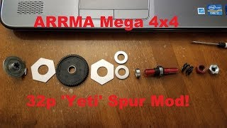 ARRMA Granite 4x4 Mega 32p spur conversion [upl. by Lucina383]