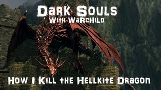 Dark Souls Walkthrough  Ep5  How to Kill Hellkite Drake Bridge Dragon [upl. by Ahseek]