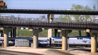 MUST SEE Amtraks Missouri River Runner turning around and more [upl. by Letnuhs]