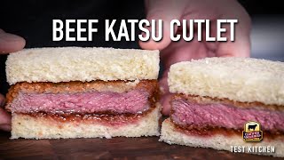 Easy Beef Katsu Sandwich Recipe using Flat Iron Steak [upl. by Mas]