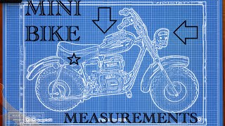 Mini bike frame measurements for plans blueprints [upl. by Basir]