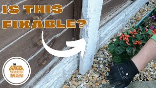 How to repair a concrete fence post  DIY [upl. by Lefkowitz]