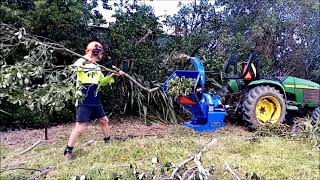 Wallenstein BX52s Wood Chipper Whangarei Heads [upl. by Nerraj752]