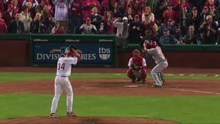 Roy Halladay NoHitter vs Reds  Phillies vs Reds NLDS 2011 [upl. by Adnarrim]