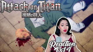 Attack on Titan Shingeki No Kyojin REACTION Savagery  4x14 Part 2 [upl. by Teiluj]